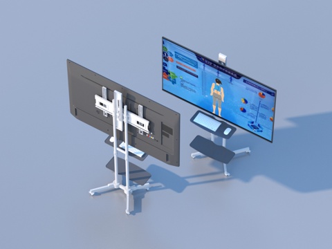 支架 电视机 投影仪3d模型 
