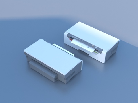  打印机 复印机 扫描机 办公设备3d模型 