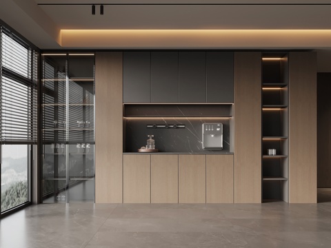  现代意式酒柜 餐边柜3d模型 