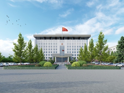 现代公共建筑 法院 中级法院 政府 机关单位 法院 单位su模型