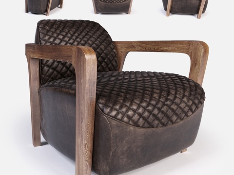  单人沙发3d模型 