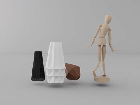 摆件组合su模型