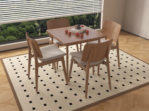  北欧休闲桌椅 洽谈桌椅3d模型 