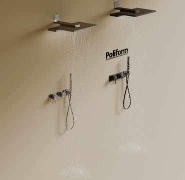  现代花洒 淋浴3d模型 