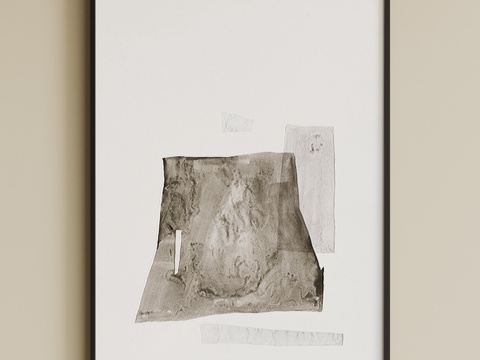  现代意式挂画3d模型 