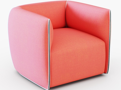  单人沙发3d模型 