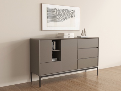  现代玄关柜 边柜 储物柜 装饰柜3d模型 