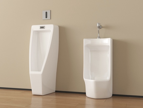  现代小便斗 小便器 小便池3d模型 