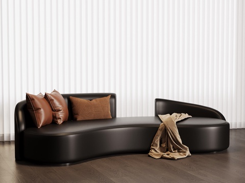  现代意式贵妃椅3d模型 