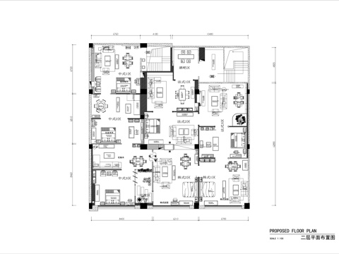 家具展厅平面图cad施工图