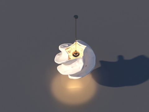  轻奢 吊灯3d模型 