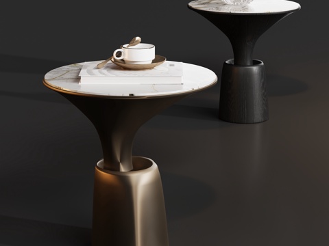  茶几边几角几圆几3d模型 