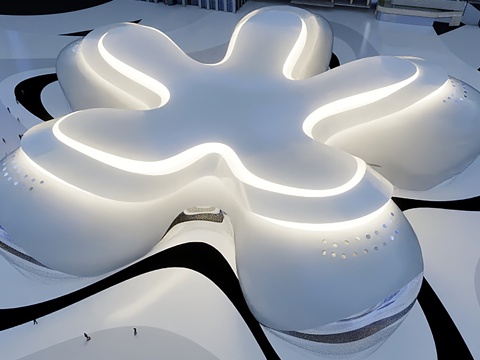  原创异形建筑公装室内外设计3d模型 