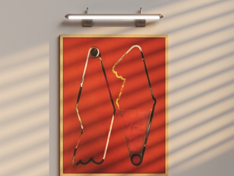 现代装饰挂画su模型