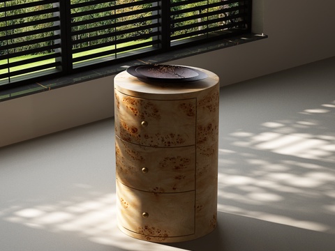  现代中古斗柜 现代中古边柜 现代复古斗柜 现代复古边柜 装饰3d模型 