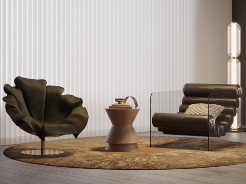 现代休闲椅su模型