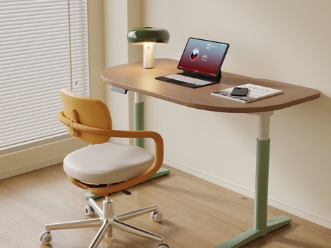 现代儿童书桌椅su模型