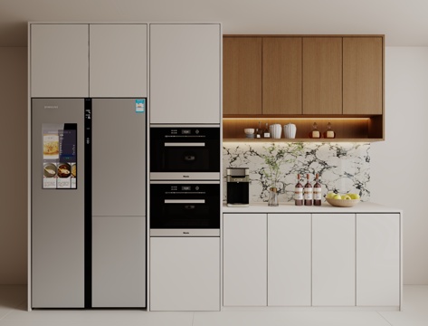  现代餐边柜3d模型 