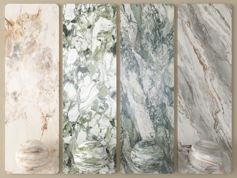 现代石材背景墙 大理石 岩板su模型