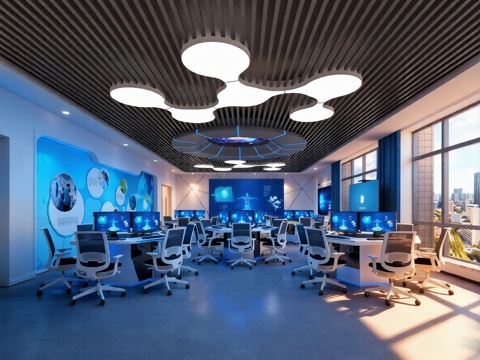  科技实训室3d模型 