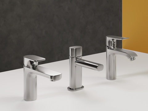 现代水龙头su模型