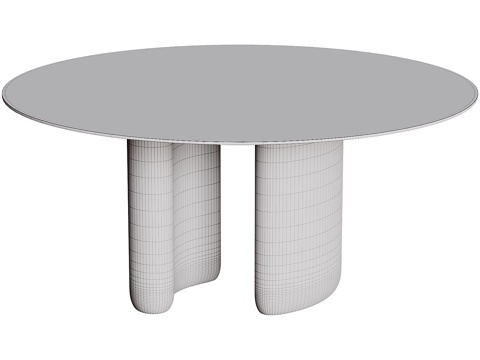  Lake round table3d模型 