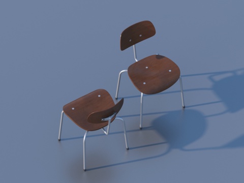  单椅 餐椅 休闲椅3d模型 