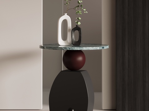  现代意式边几3d模型 