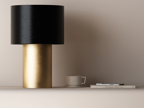  现代台灯 意式台灯 现代意式台灯 茶杯 水杯 书籍 手机 意3d模型 