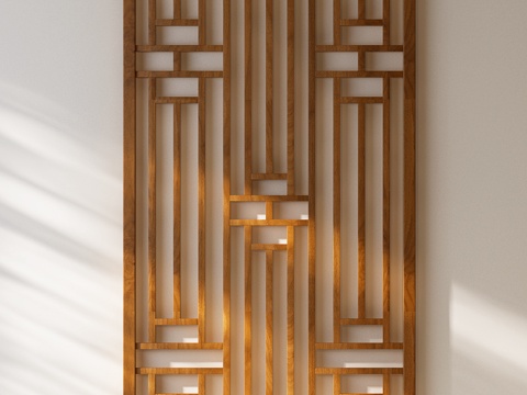  现代屏风 屏风隔断 宋氏屏风 宋氏屏风隔断3d模型 