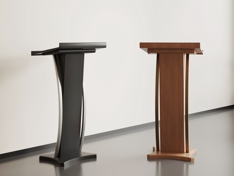  现代讲台3d模型 