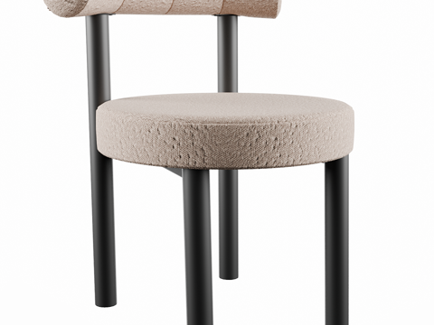  北欧简约单人椅子  椅子 简约椅子 休闲椅子 餐厅椅子 凳子3d模型 