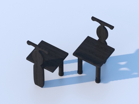  单椅 餐椅 休闲椅3d模型 