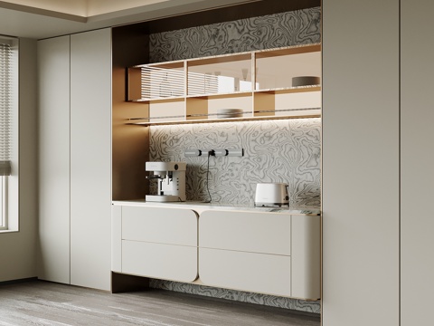  现代酒柜su模型 