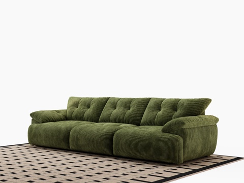  奶油沙发 现代沙发 中古沙发3d模型 