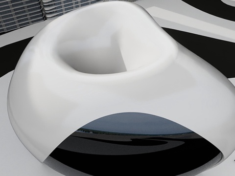  原创异形后现代建筑外观设计3d模型 