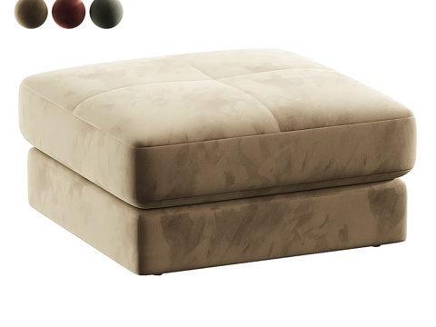  Leonard现代布艺凳子3d模型 