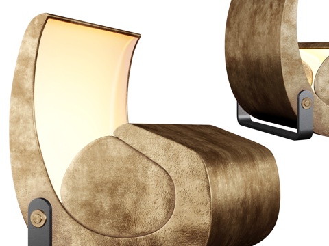  现代蜗牛落地灯3d模型 