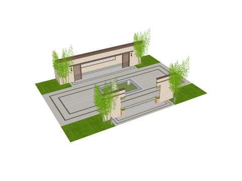 景石 指示牌 雕塑 构筑物 座椅 景观 景墙su模型