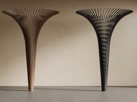  现代柱子 异形柱su模型 