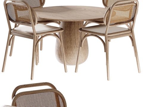  休闲桌椅3d模型 