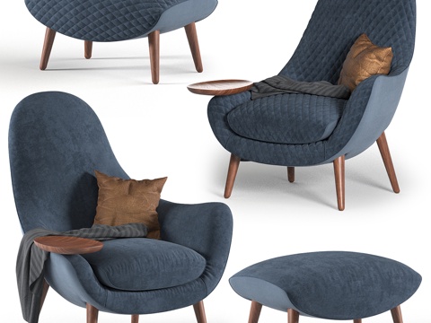  单人沙发3d模型 