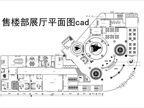企业展厅平面图cadcad施工图