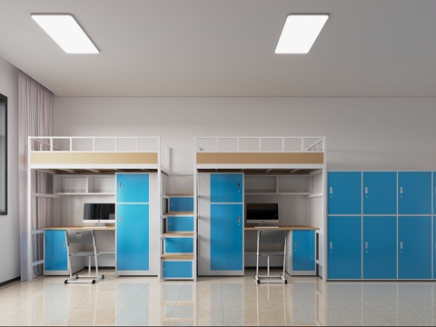  学校宿舍 学校寝室3d模型 