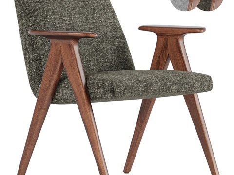  LIBERA现代单人椅3d模型 