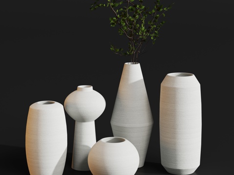  花瓶陶瓷罐子3d模型 