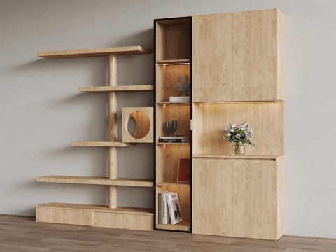  现代宠物柜 猫爬架3d模型 