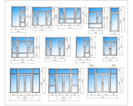 门窗平立面CAD图库cad施工图