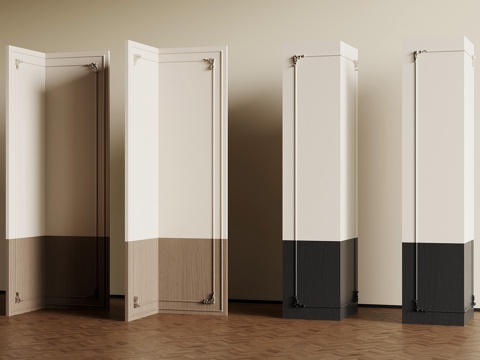 法式护墙板su模型