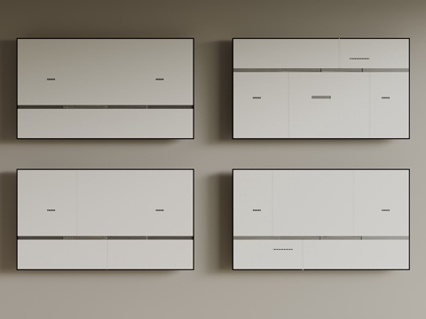  现代吊顶3d模型 